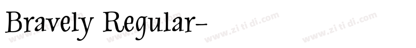 Bravely Regular字体转换